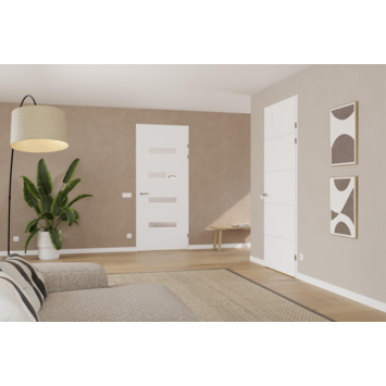 Arne & Bodil binnendeur ABD16 blank glas - wit afgelakt