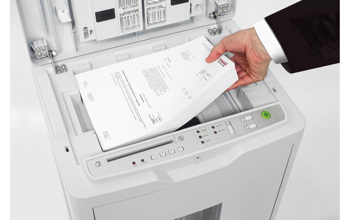 Aktenvernichter 8285/CC4X10 P-4, 350 Seiten<br>Leistungsstarker Aktenvernichter für Ihr Büro oder die ganze Etage