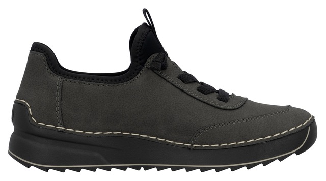 Rieker Sneaker  Schnürschuh, Halbschuh, Slipper mit Kontrastnaht