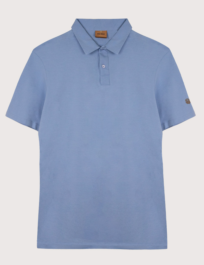 MOS MOSH POLO HOMME MANCHES COURTES HOWARD CIEL