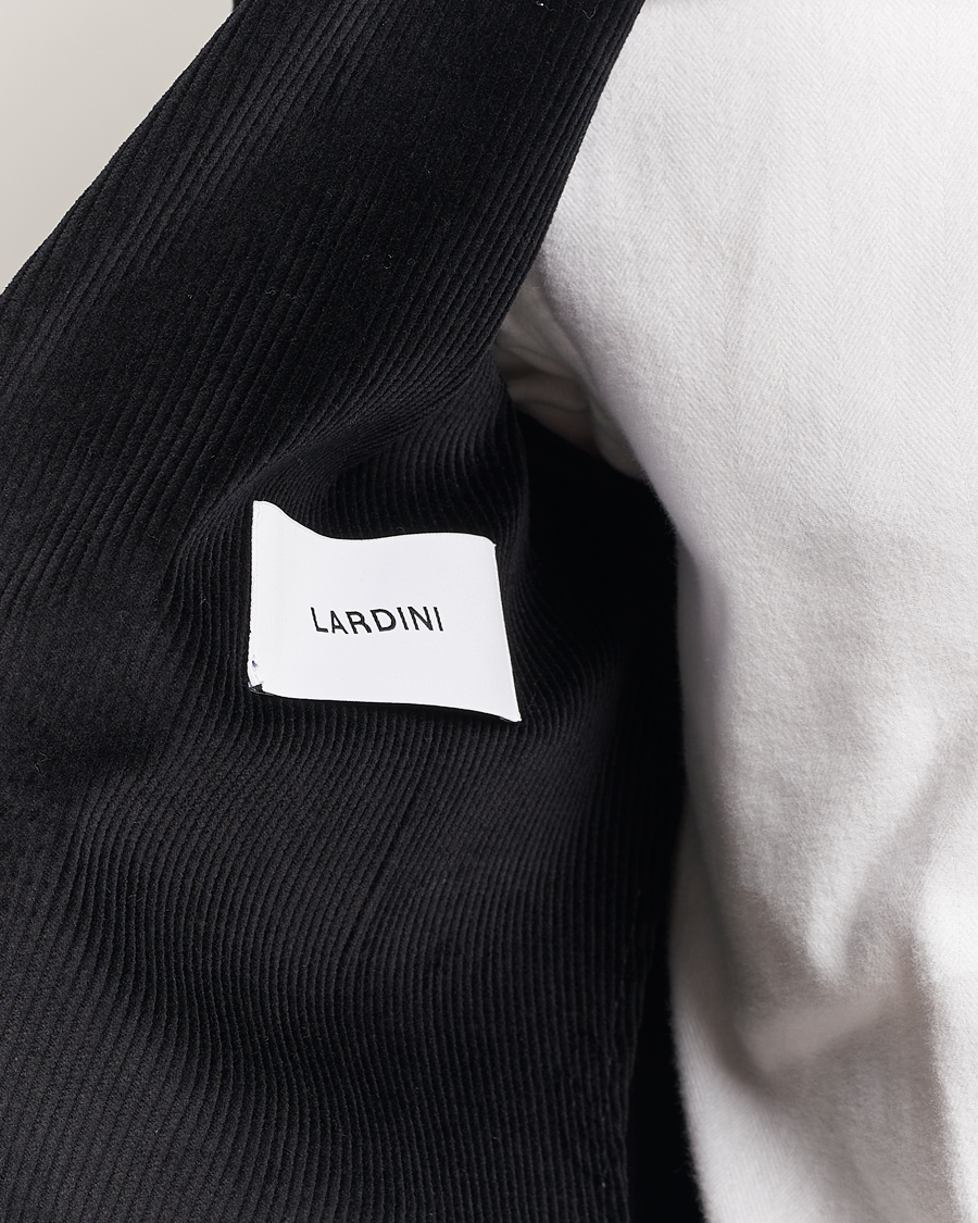 Lardini Cotton Corduroy Blazer Black