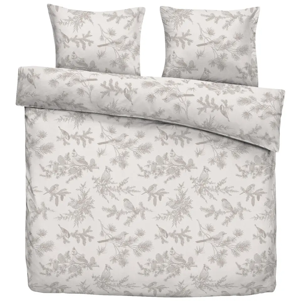 Dekbedovertrek Noalyn - off-white/taupe - 240x200/220 cm