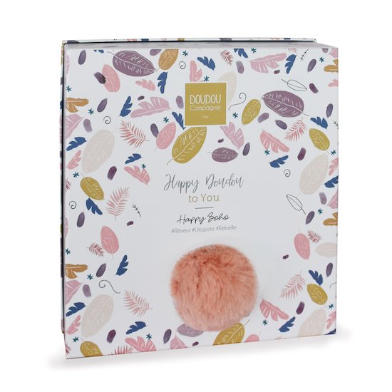 Doudou pompon   Happy Boho terracota        de               Doudou et Compagnie