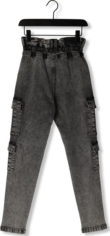 Frankie & Liberty Meisjes broek - Bird Cargo - Dark Grey Denim