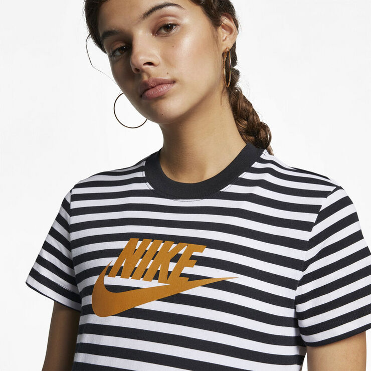 Nike Sportswear Print Ss Top Hvid