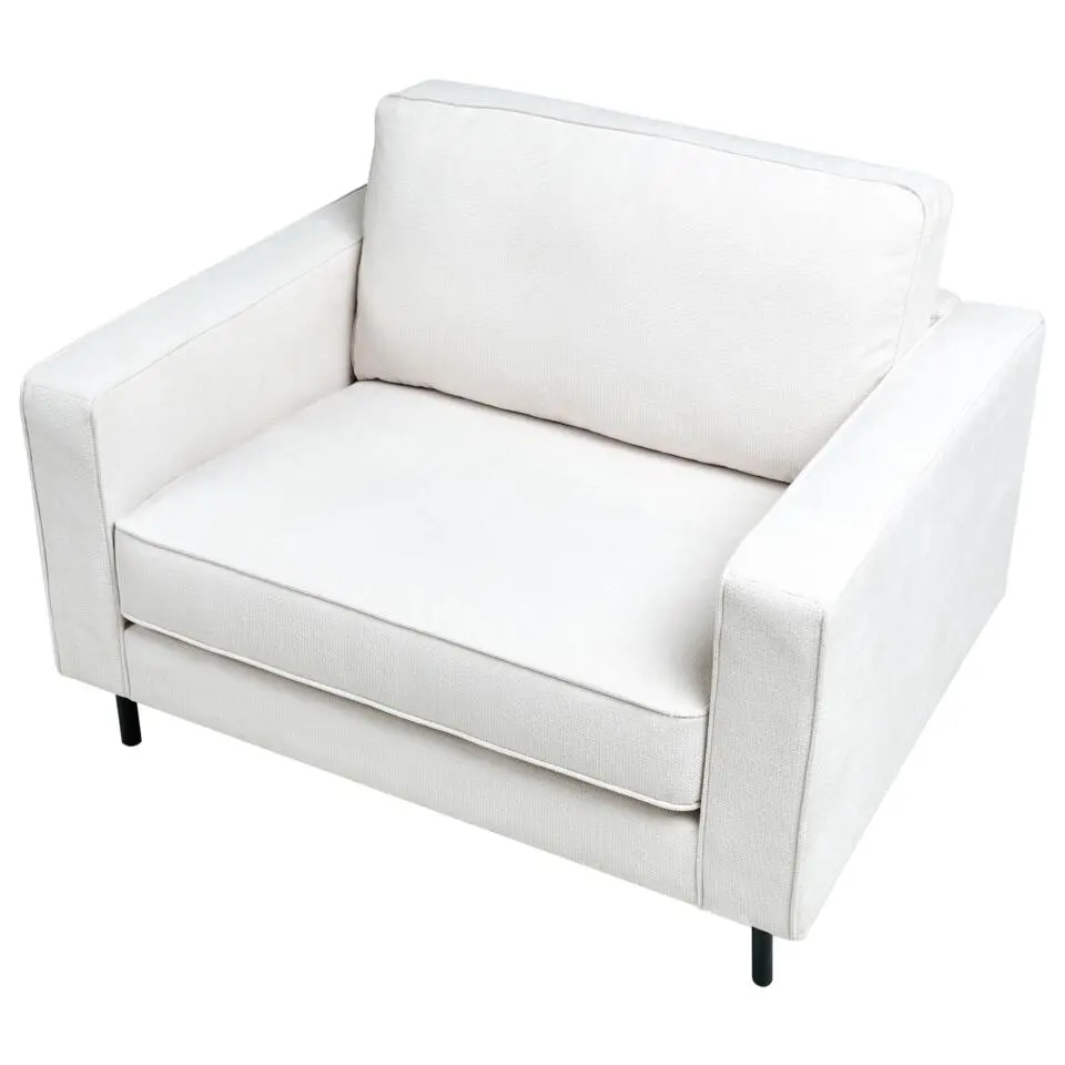 SAVALEN - Fauteuil - Off-white - Stof