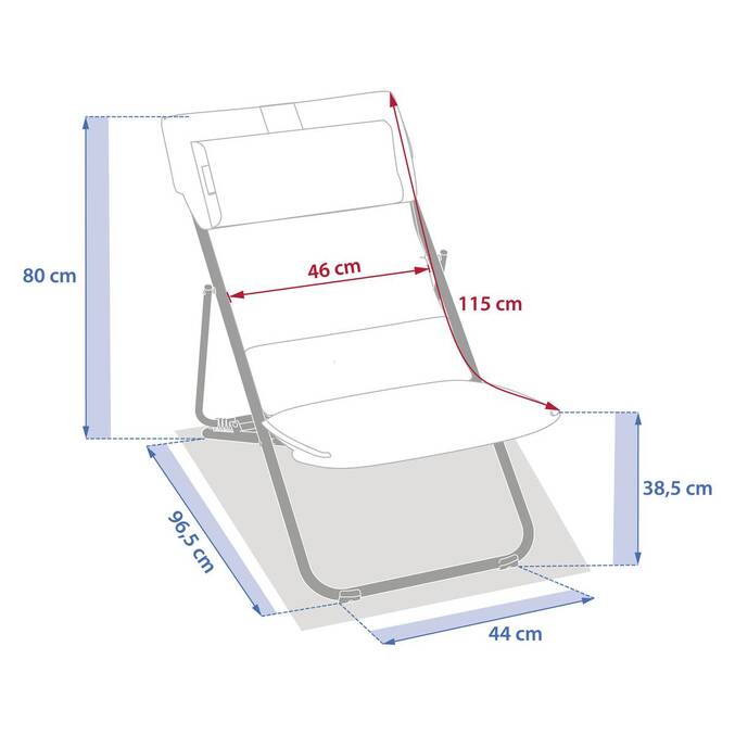 Chilienne de jardin empilable pliable MIRAEL Anthracite / Graphite