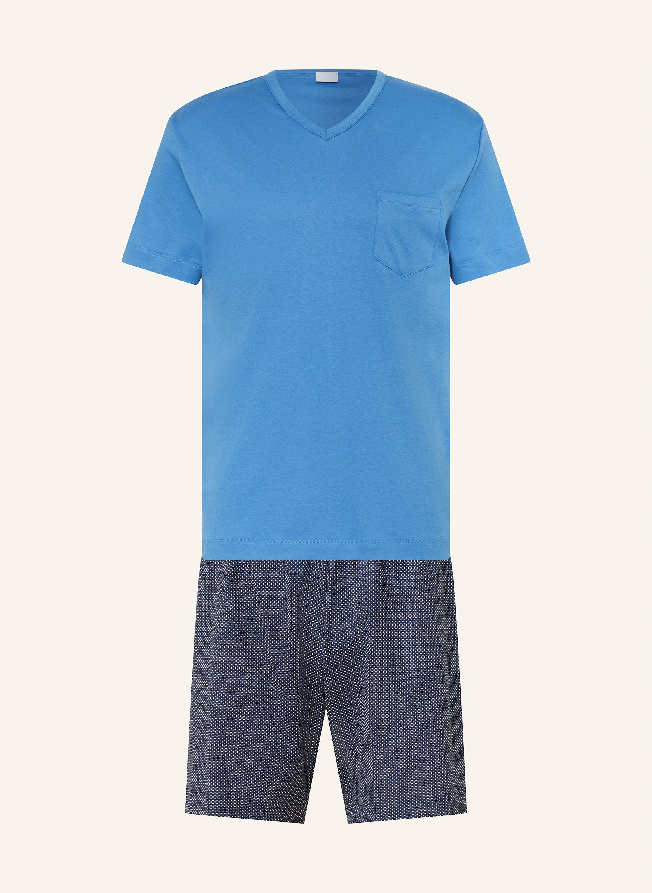 mey Shorty-Schlafanzug Serie MICRO BLUE