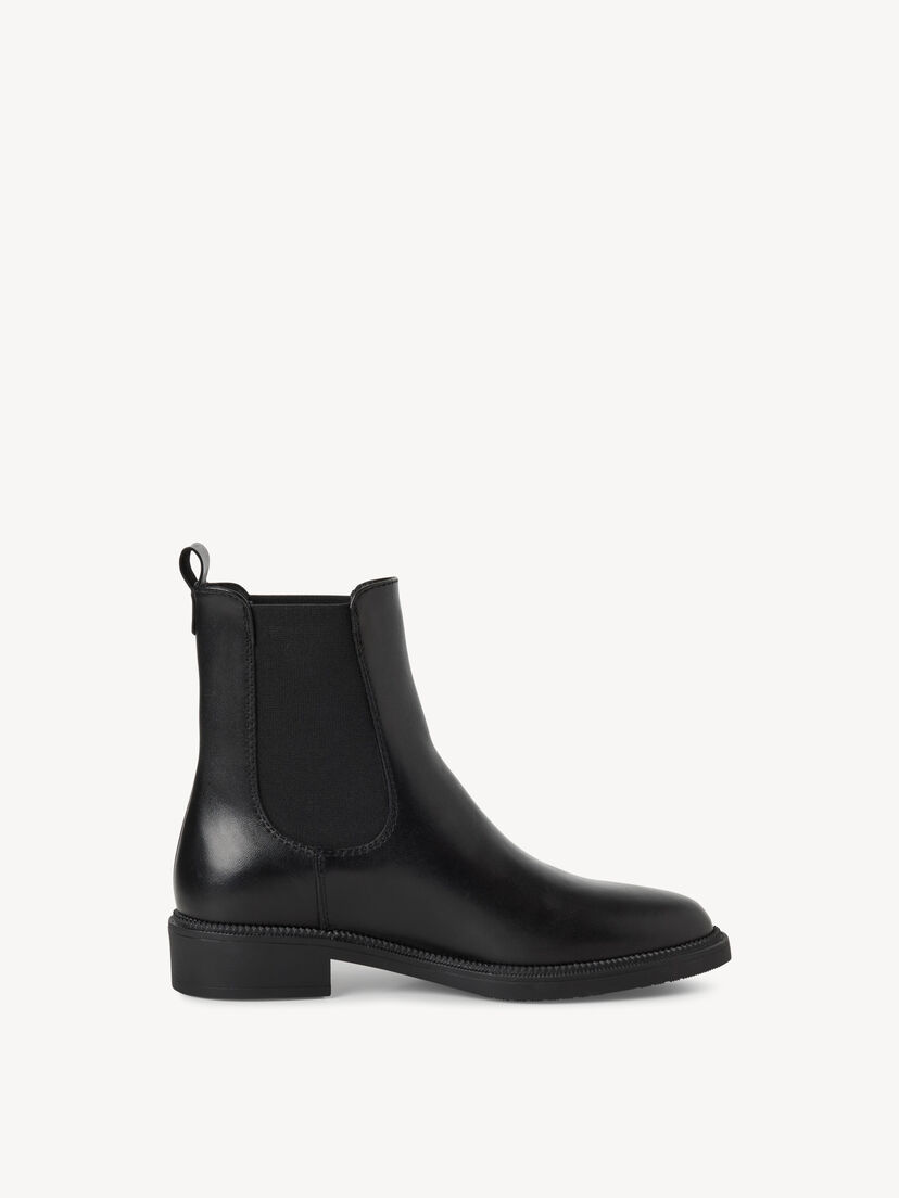 Leren Chelseaboot - zwart