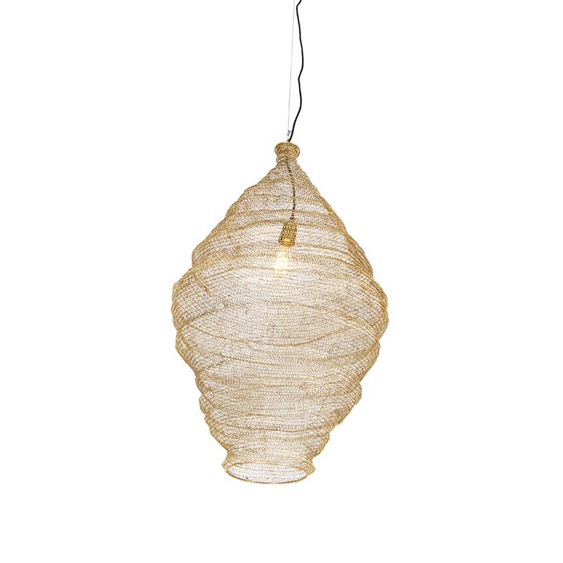 Oosterse hanglamp goud 90 cm - Nidum