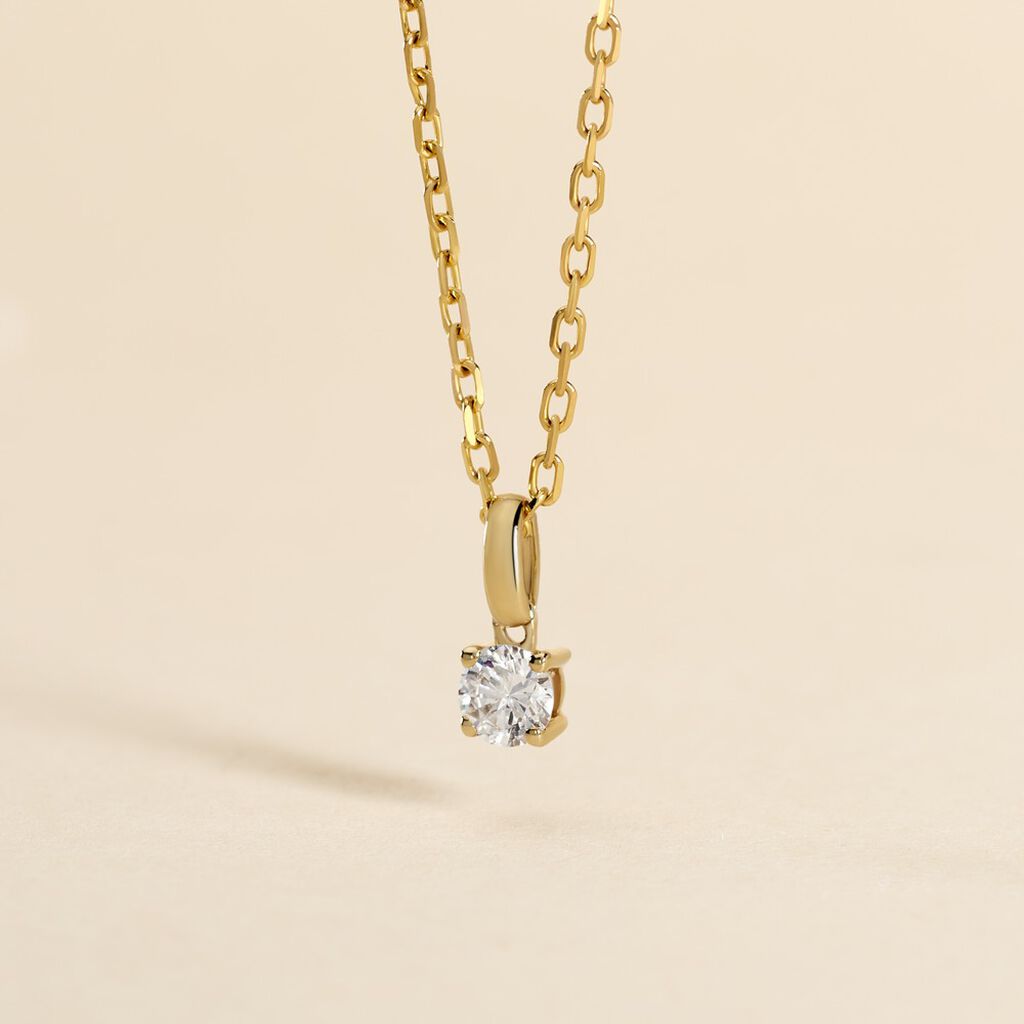 Pendentif Aphrodite Or Jaune Diamant