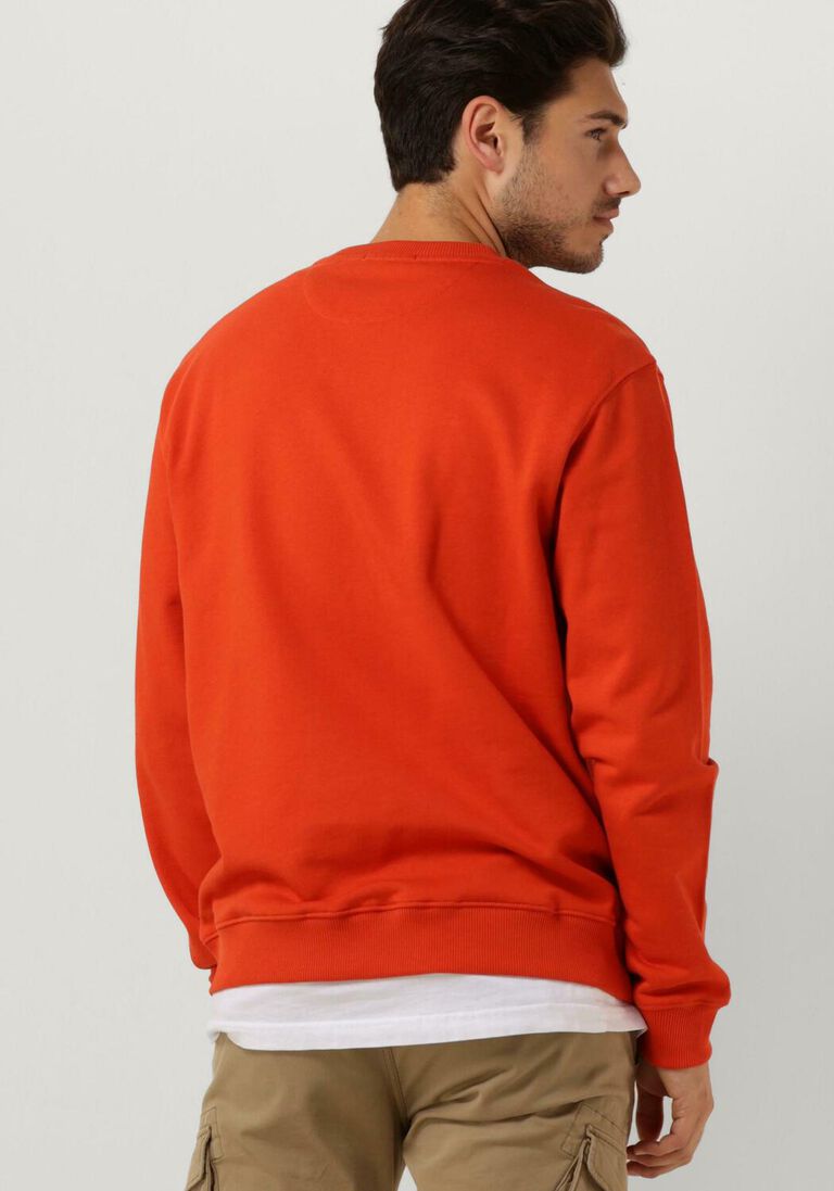 SCOTCH & SODA rode scotch & soda trui essentials logo badge crew neck sweat