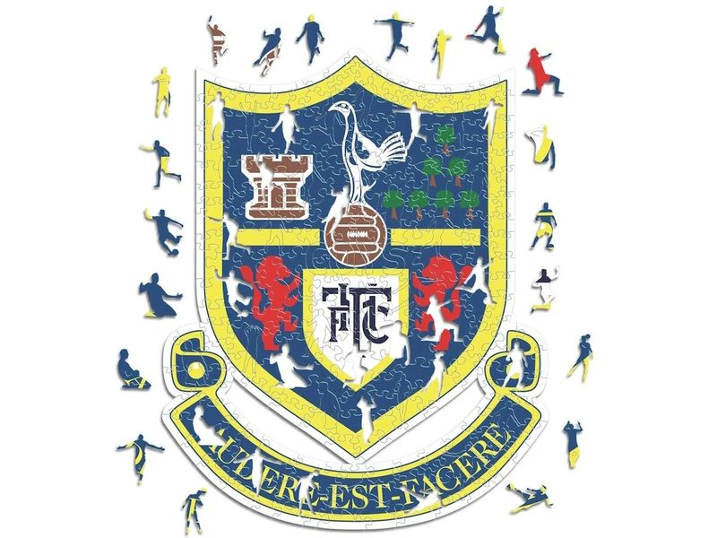 Iconic Puzzle Tottenham Hotspur FC – Retro Logo Offizielles Holzpuzzle, Grösse M