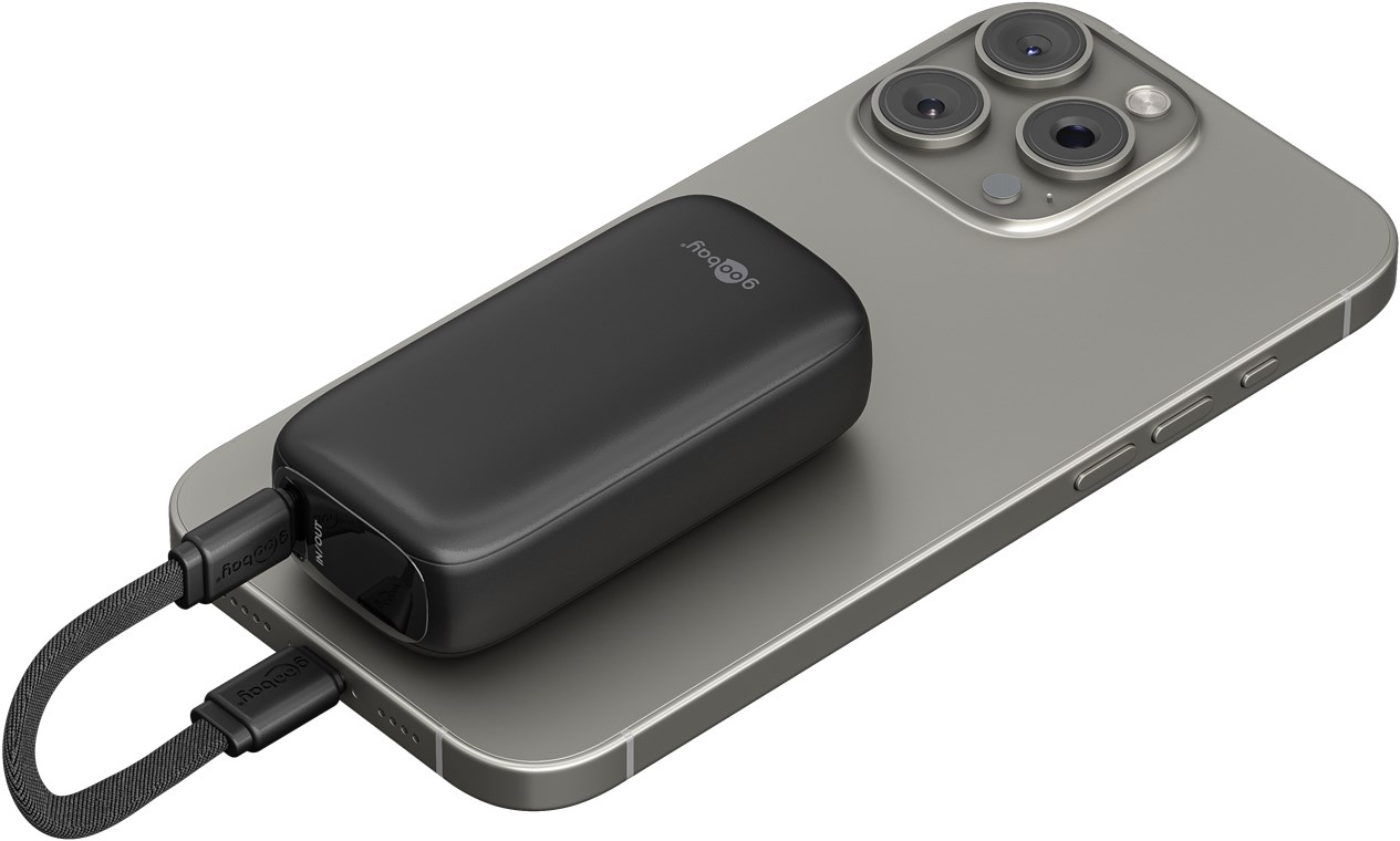 (20W) 5000mAh Powerbank USB C / USB A Ladegerät inkl. USB C Ladekabel Power Delivery (76250) - Schwarz