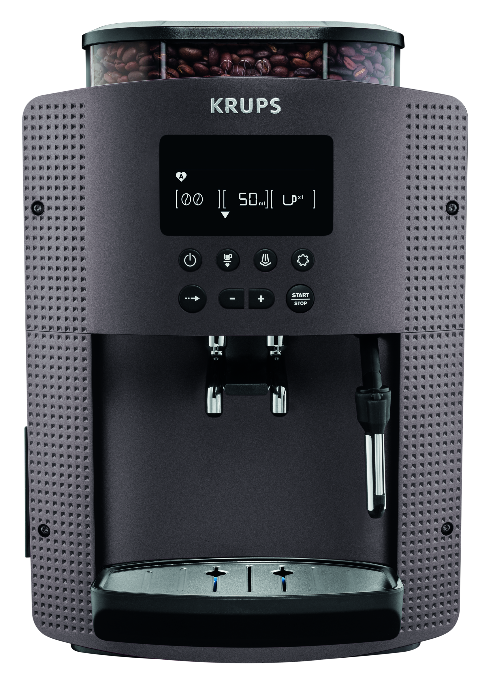 MACHINE EXPRESSO BROYEUR A GRAINS GRISE
