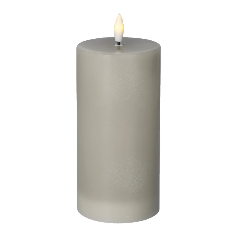 Kubbelys med flamme som flakker LED 15 cm