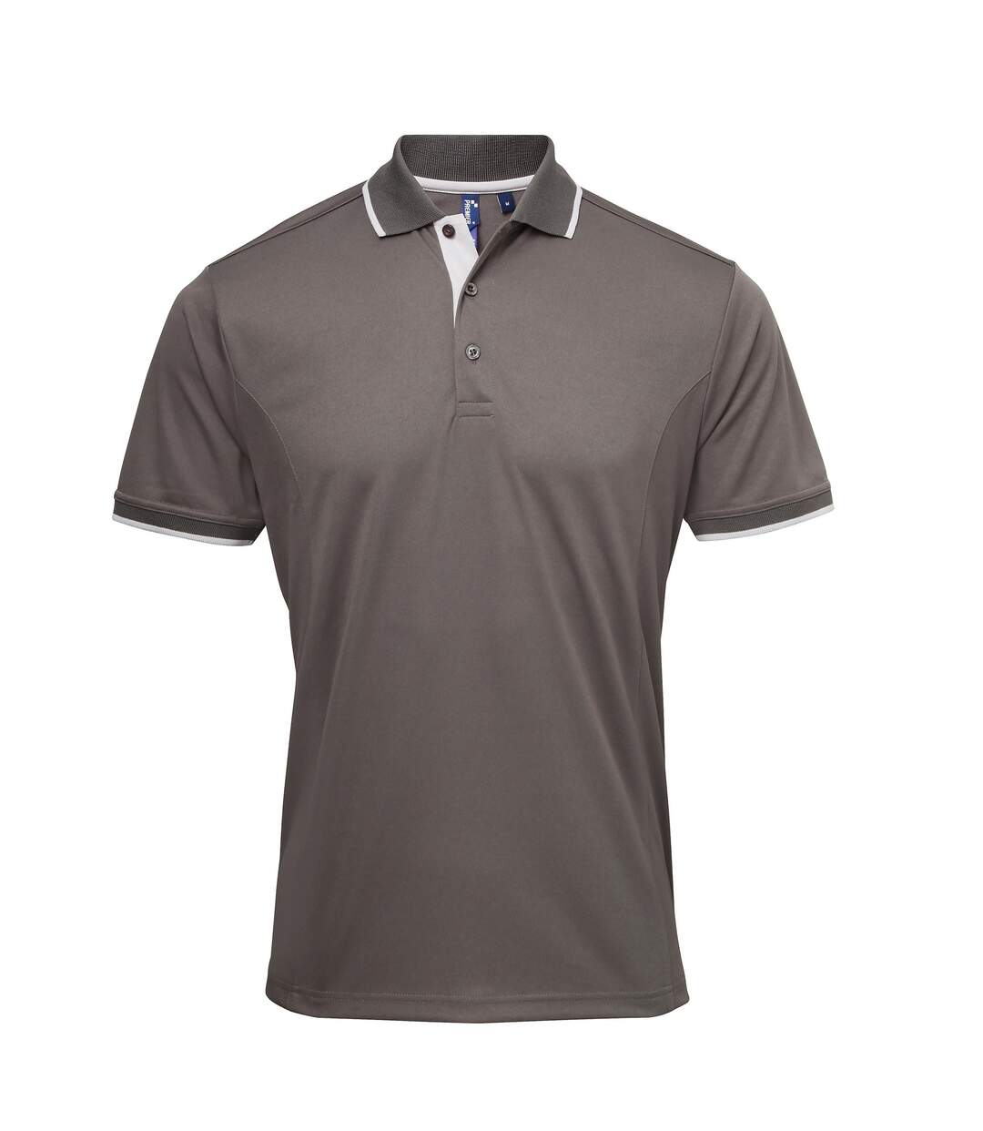 Premier - Polo - Hommes (Gris foncé/Gris) - UTRW5520