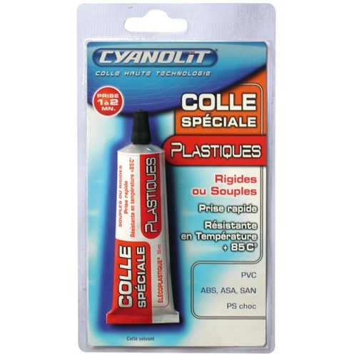 Colle - spéciale plastique rigides - puissante et rapide - 50 mL
