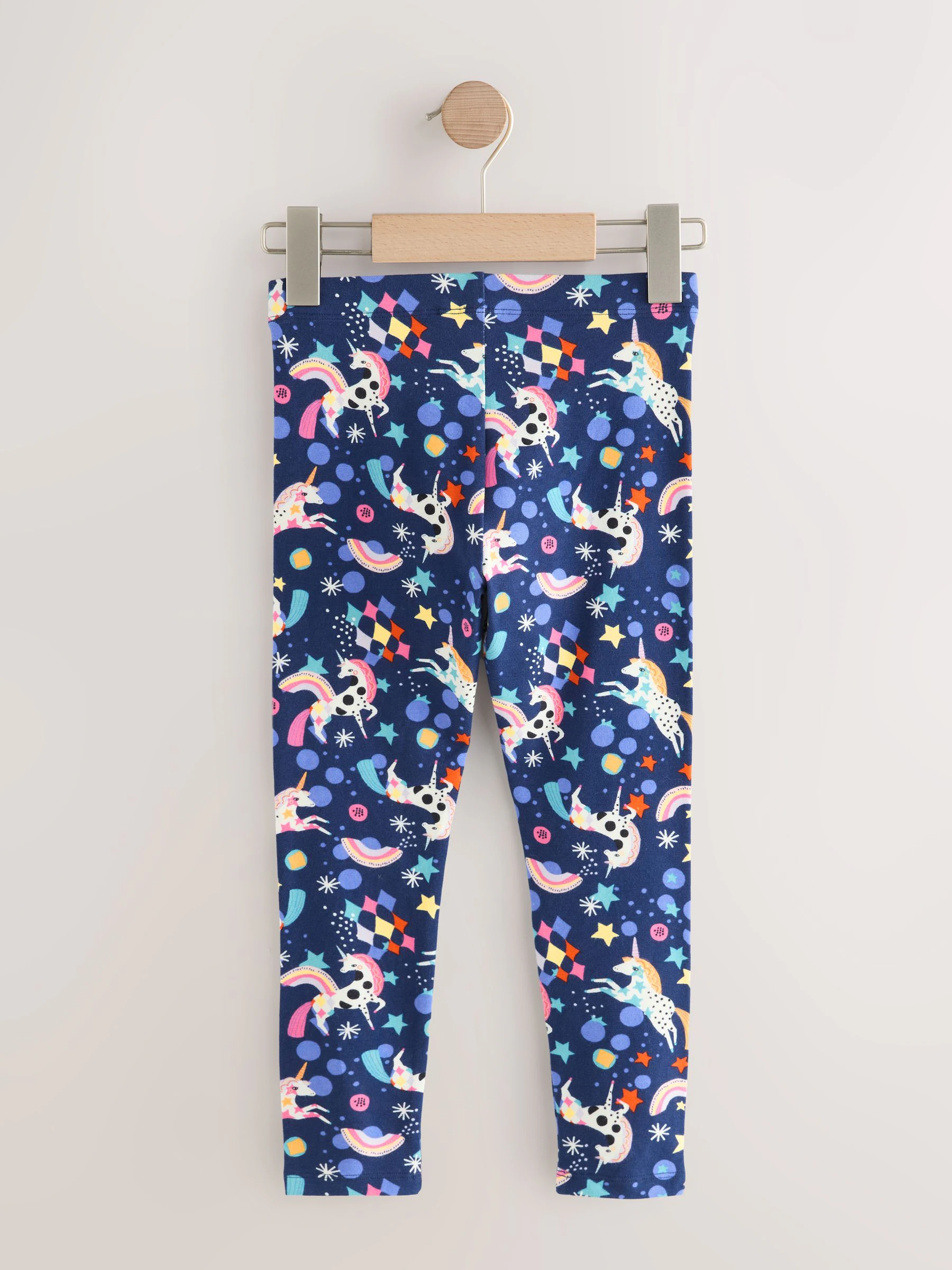 Marineblauwe Regenboog Eenhoorn - Legging (3-16 jr)