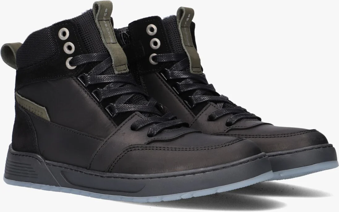 BULLBOXER zwarte bullboxer hoge sneaker aof509