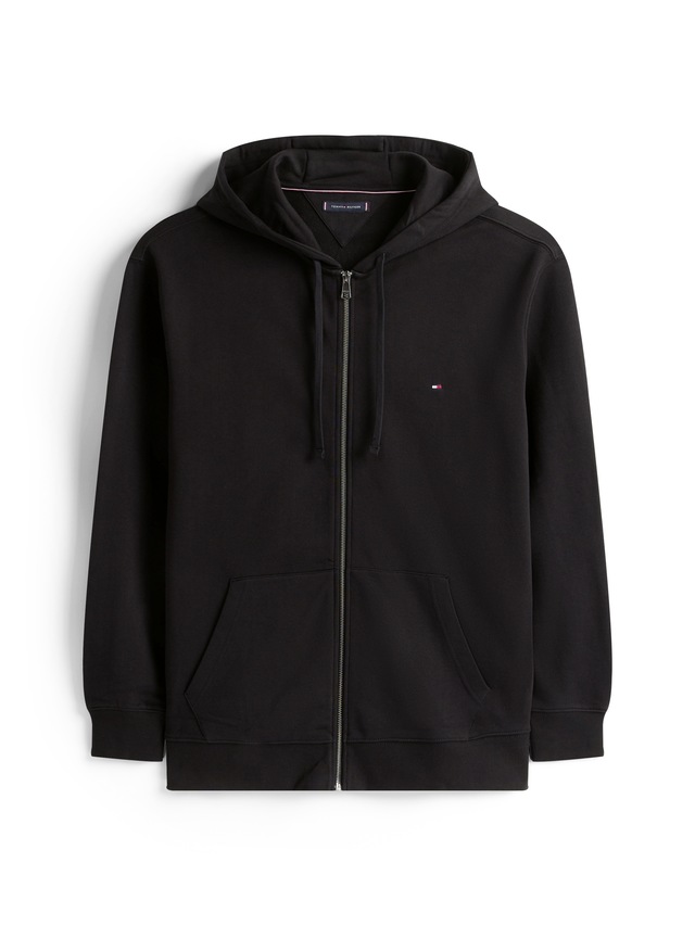 Tommy Hilfiger Big & Tall Kapuzensweatjacke »BT-ESSENTIAL TERRY ZIP THROUGH«, Grosse Grössen, Kapuze mit Tunnelzug