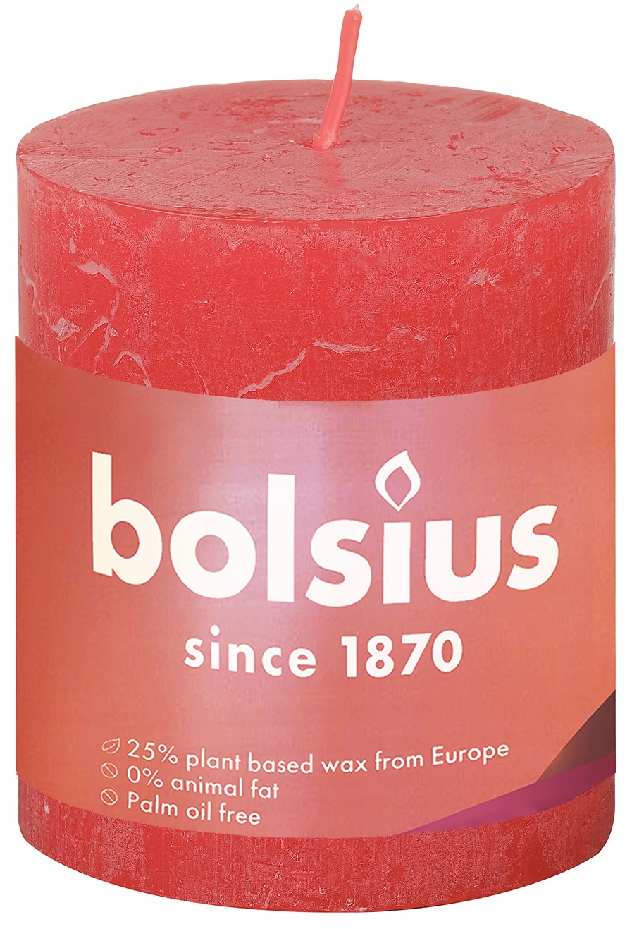 Bolsius Rustiekkaars 80/68 Blossom Pink (1 stuk)