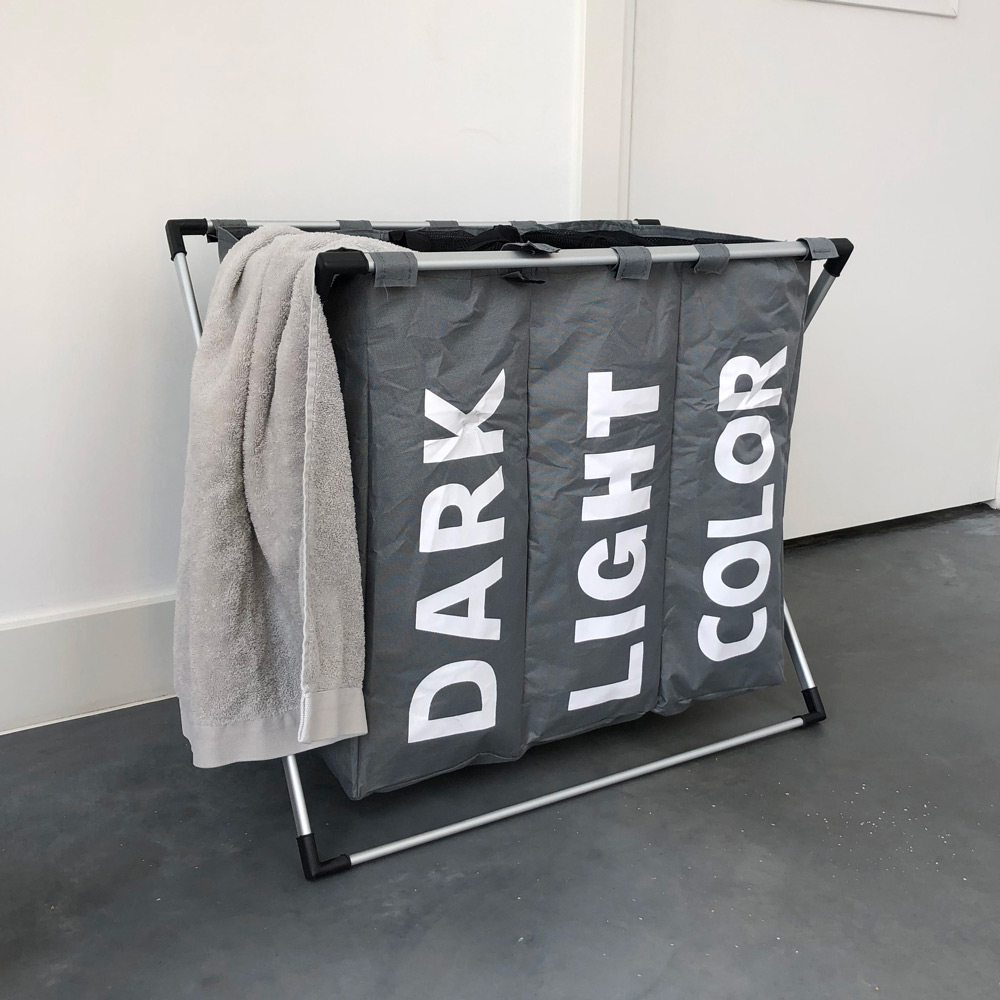 IVOL 3 vakken organizer wasmand - Grey