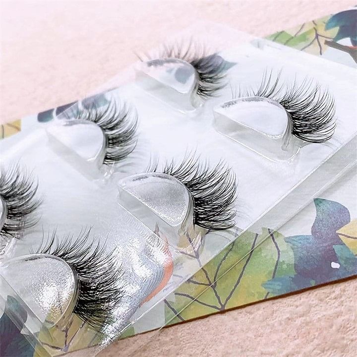 Bonnie Wisp - Set van 3 paar: natuurlijke gekruiste nepwimpers