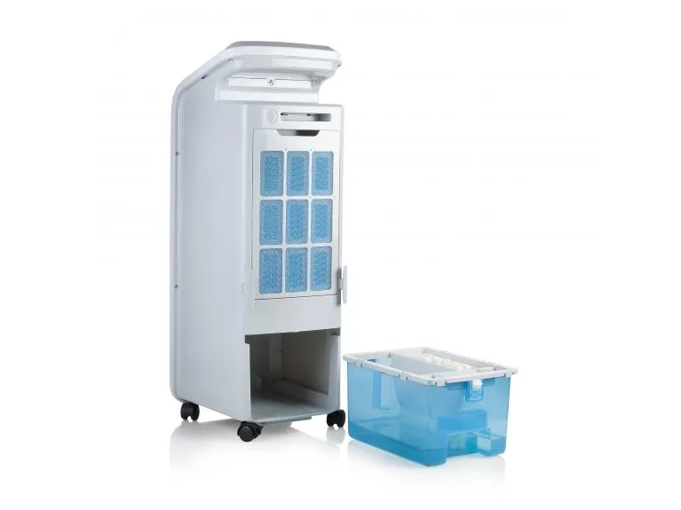 Domo DO153A, Husholdning tårnventilator, Hvid, Gulv, Knapper, 5 L