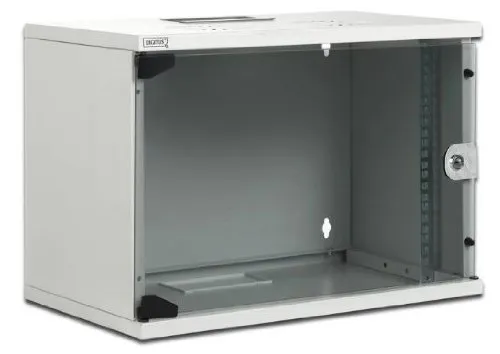 DIGITUS Professional Compact Series DN-19 12-U-S-1 - Kabinet - vægmonterbar - lysegrå, RAL 7035 - 12U - 19