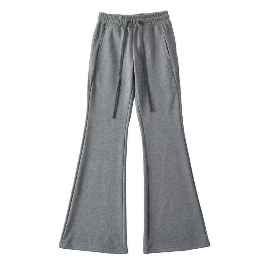 Florentine - Effen wijd uitlopende joggingbroek met trekkoord in de taille