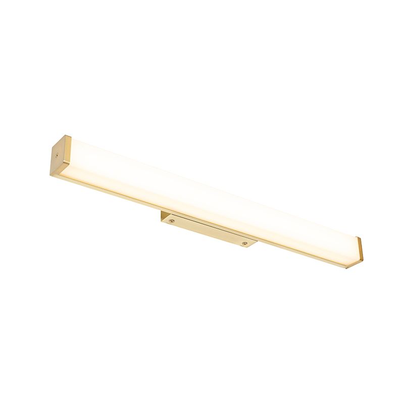 Badkamer wandlamp messing 62 cm incl. LED IP44 - Cascada