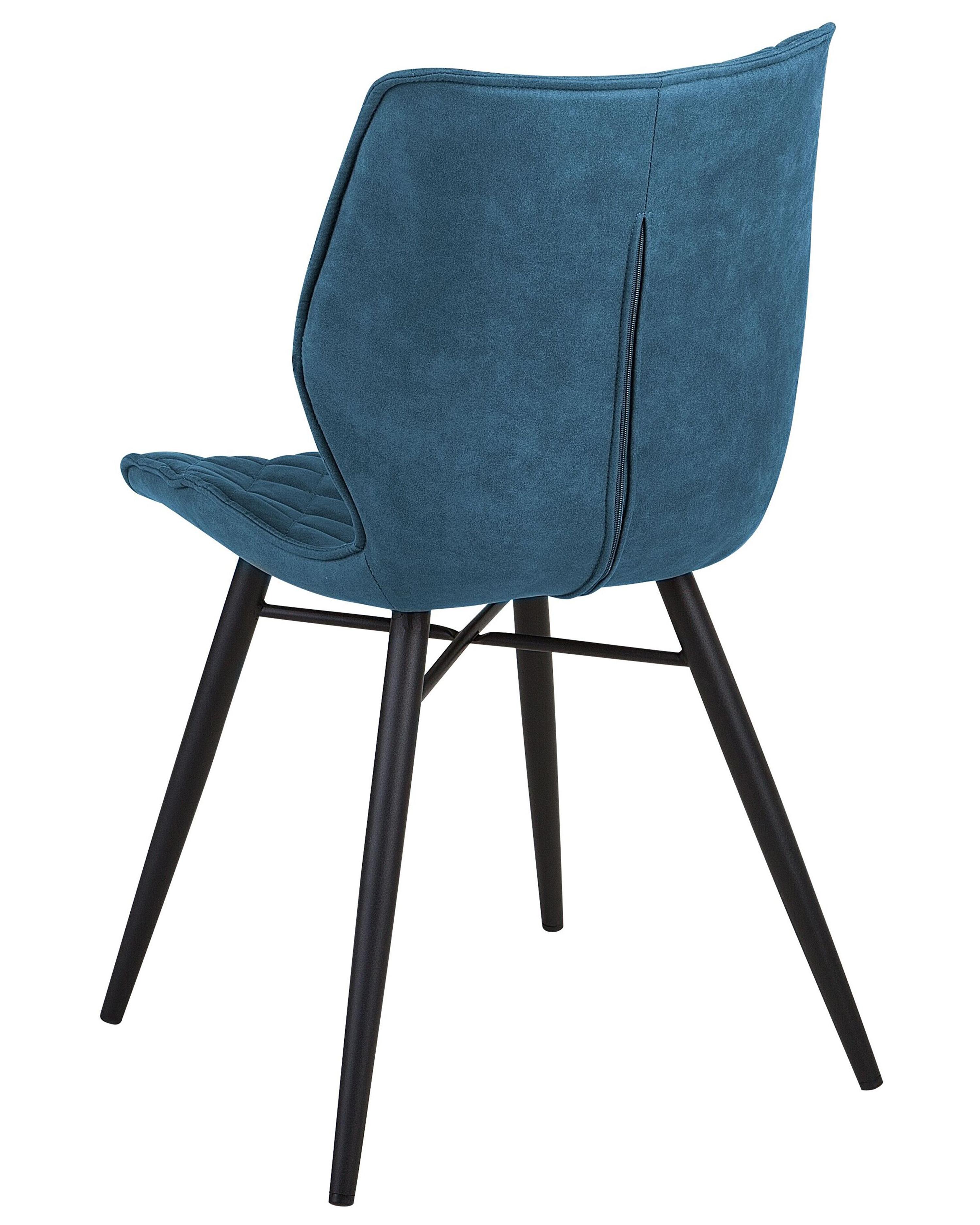 Set van 2 eetkamerstoelen LISLE Zeeblauw