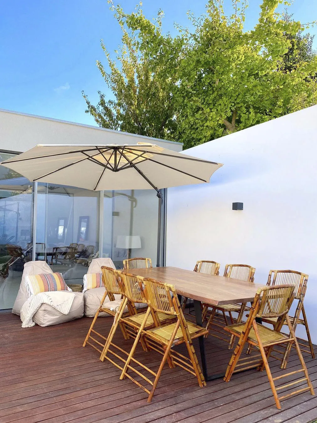 Zweefparasol 300 cm SAVONA Lichtbeige