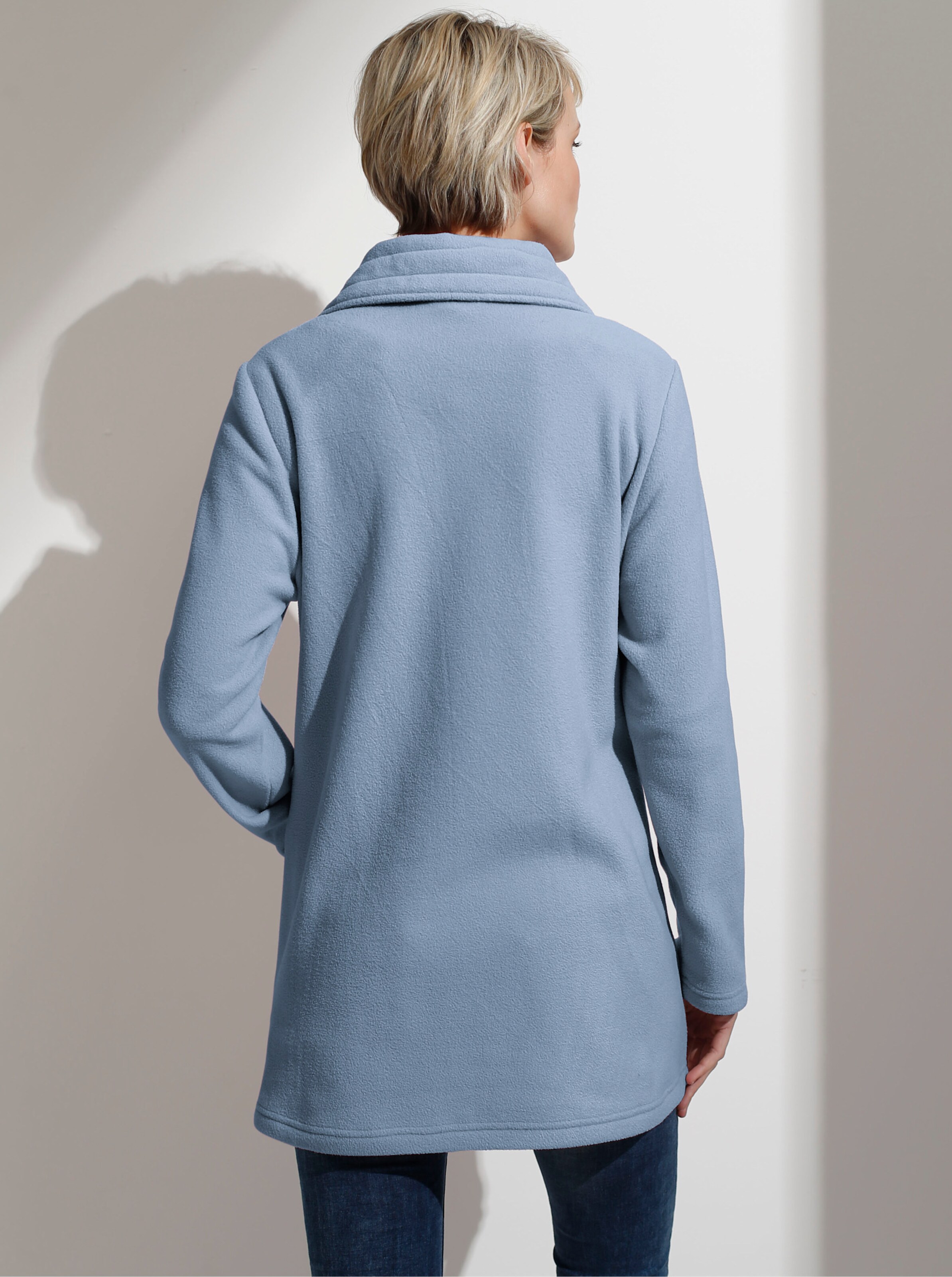 Fleecejacke mit 2-Wege-Reißverschluss