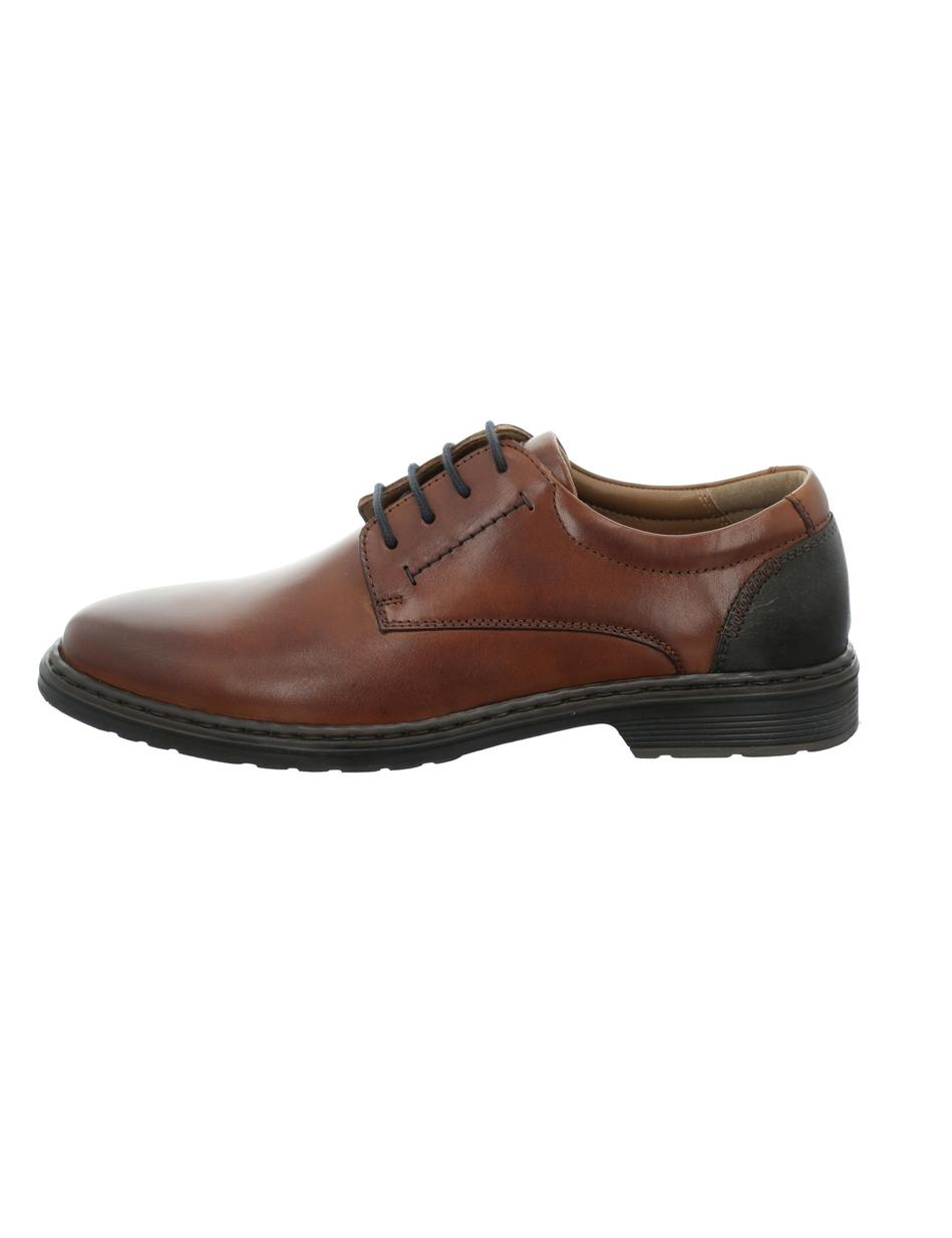 Halbschuh Alastair 01, cognac-kombi