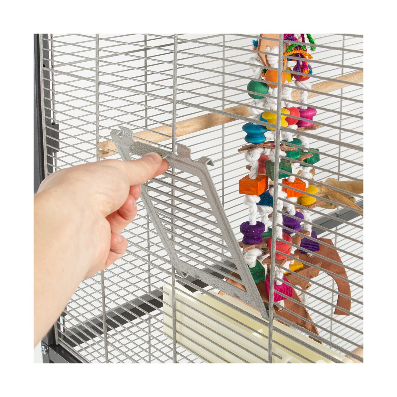 Montana Cages Voliere Casa 90 hellgrau/ dunkelgrau