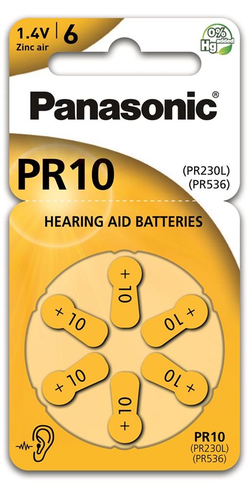 PANASONIC Hörgerät Batterien 10 Blist 6 Stk