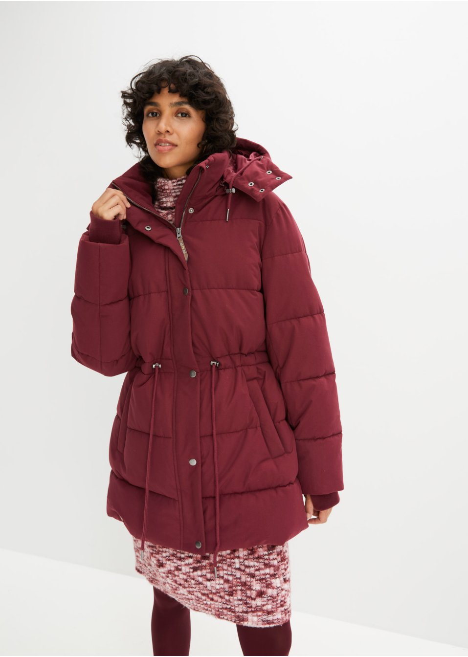 Veste matelassée avec lien à nouer à la taille
