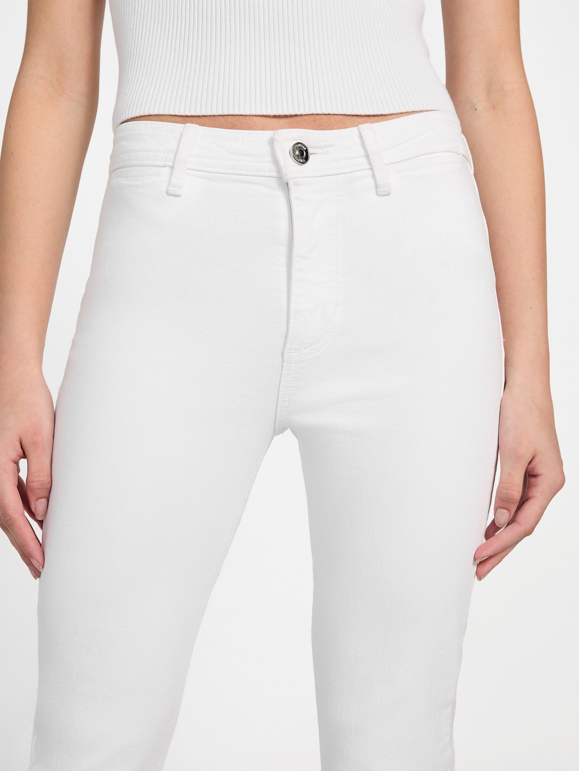 Calça jeans flare de cintura alta Eco Belle