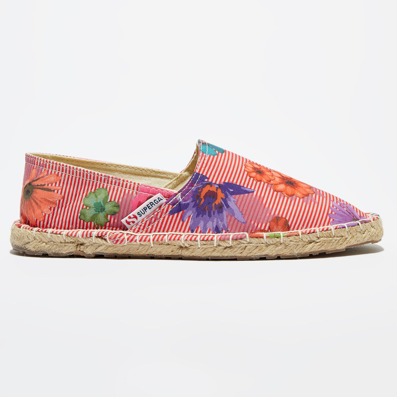 Superga Espadrilles fleuries  rouges