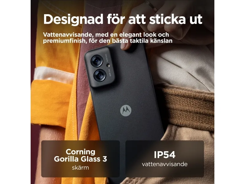Motorola Moto G55 - 5G smartphone - dual-SIM - RAM 8 GB / Intern hukommelse 256 GB - microSD slot - LCD-skærm - 6.49