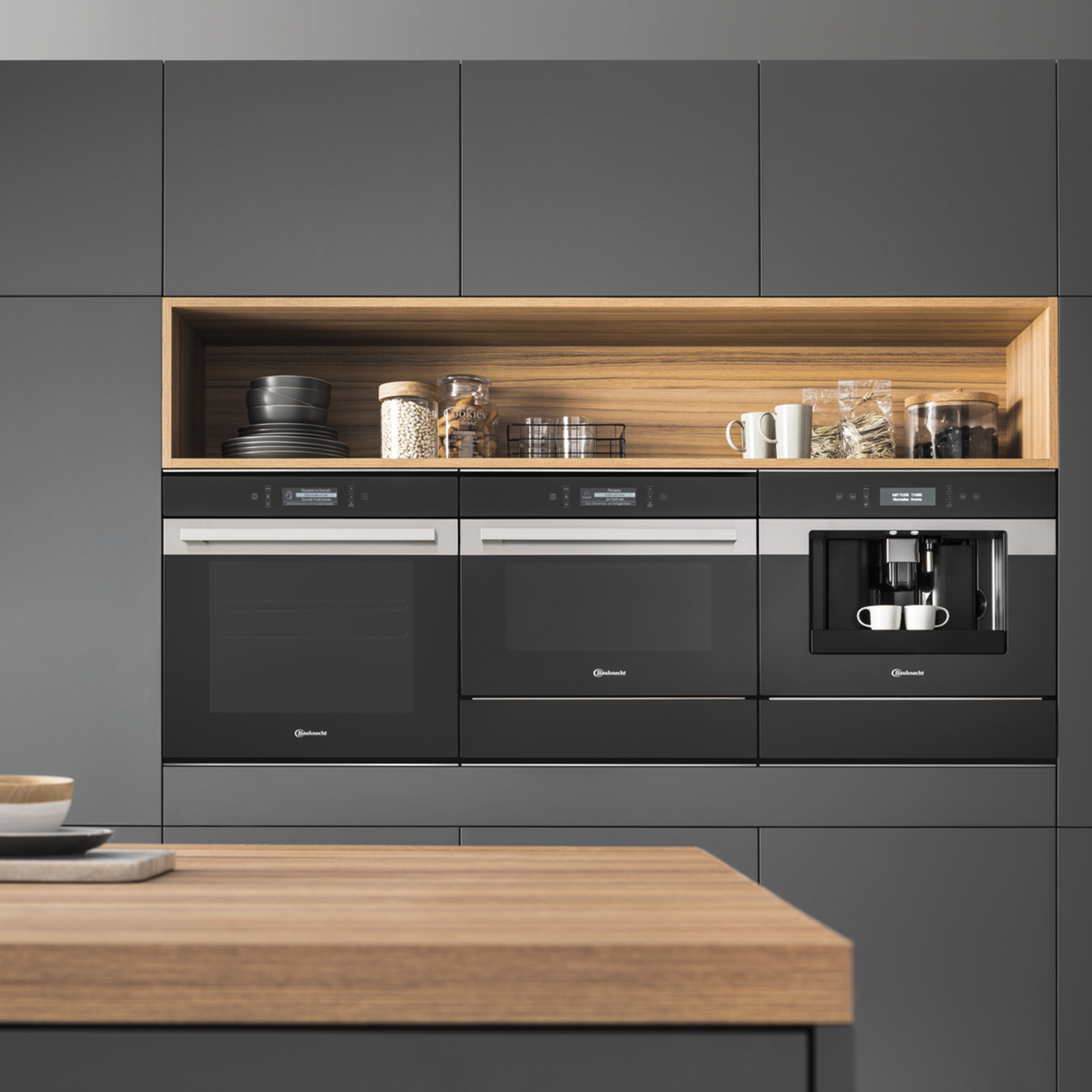 BAUKNECHT Wärmeschublade WD 180 SW - Schwarzglas