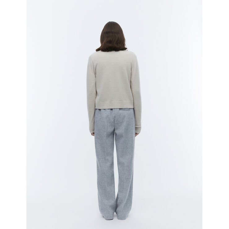 2NDDAY 2ND Vinny TT - Soft Wool Blend Créme brulèe