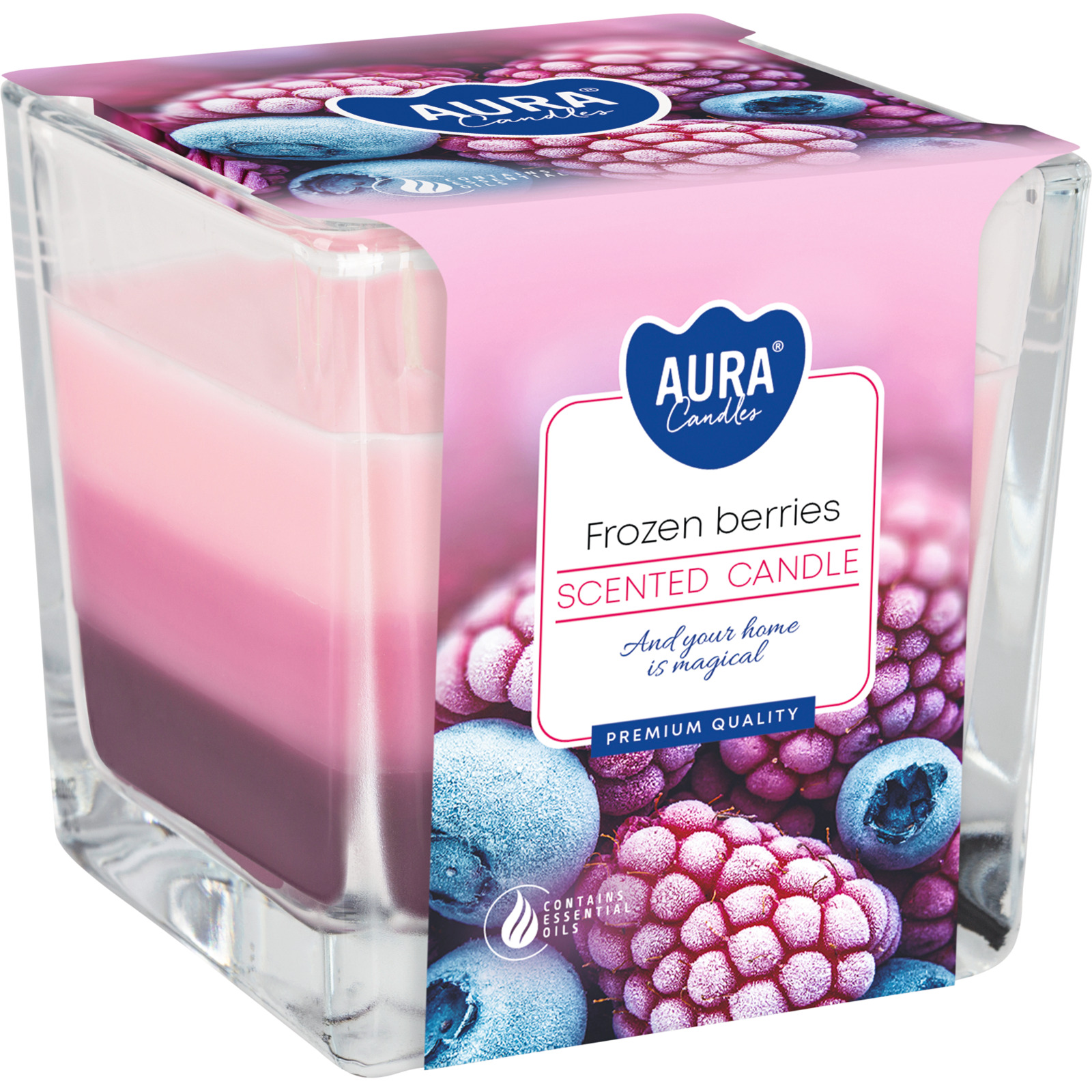 Duftkerze 170 g Frozen Berries 8 x 8 cm