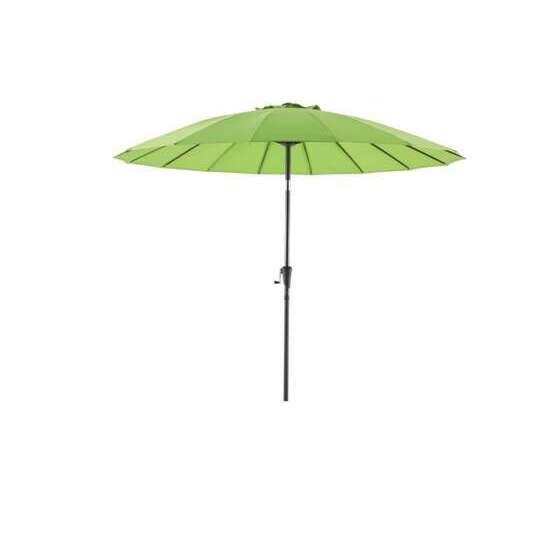 Parasol Shanghai en toile verte avec protection UV - D270 cm