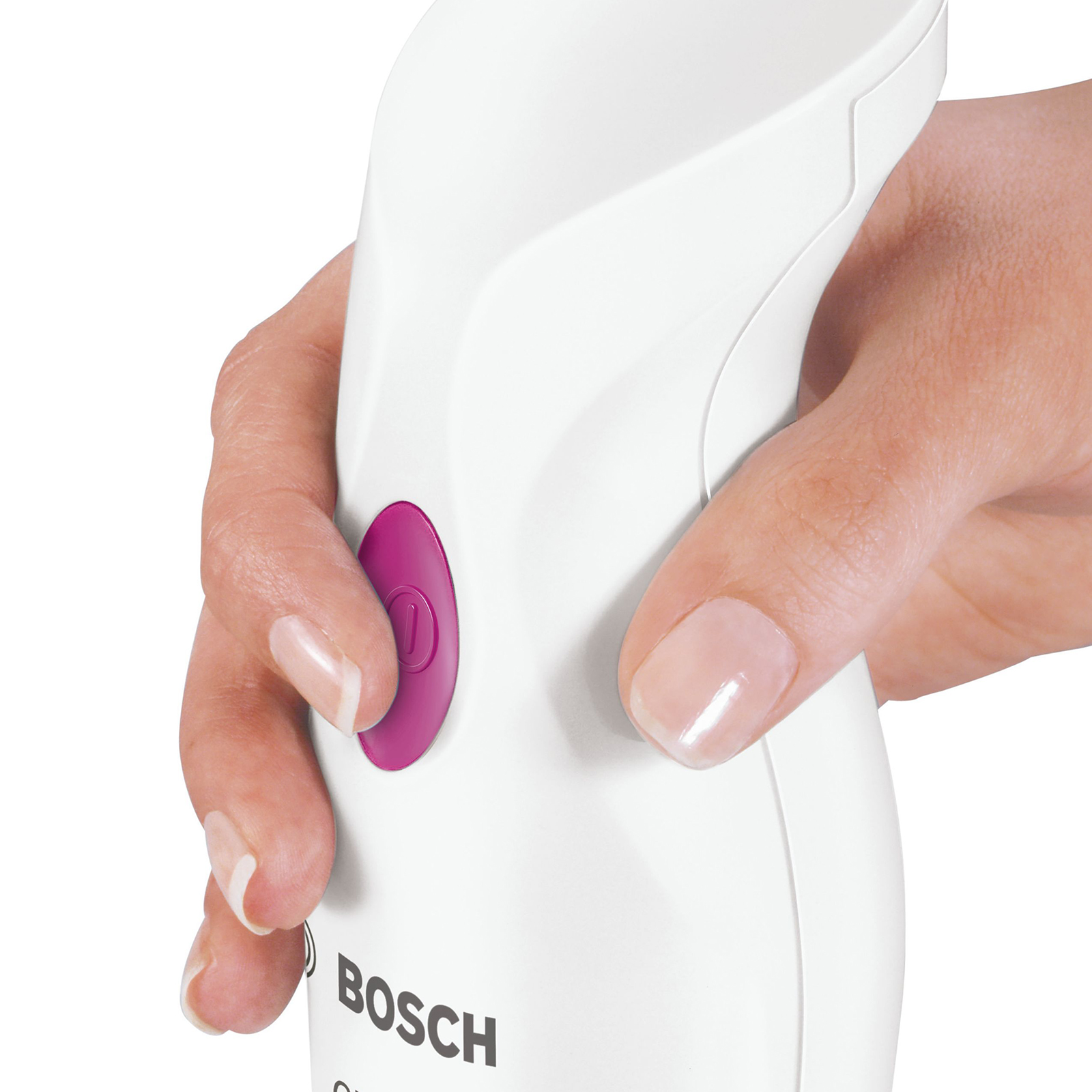 BOSCH Stabmixer MSM2410PW - weiß-pink - Edelstahl - 37,5 cm