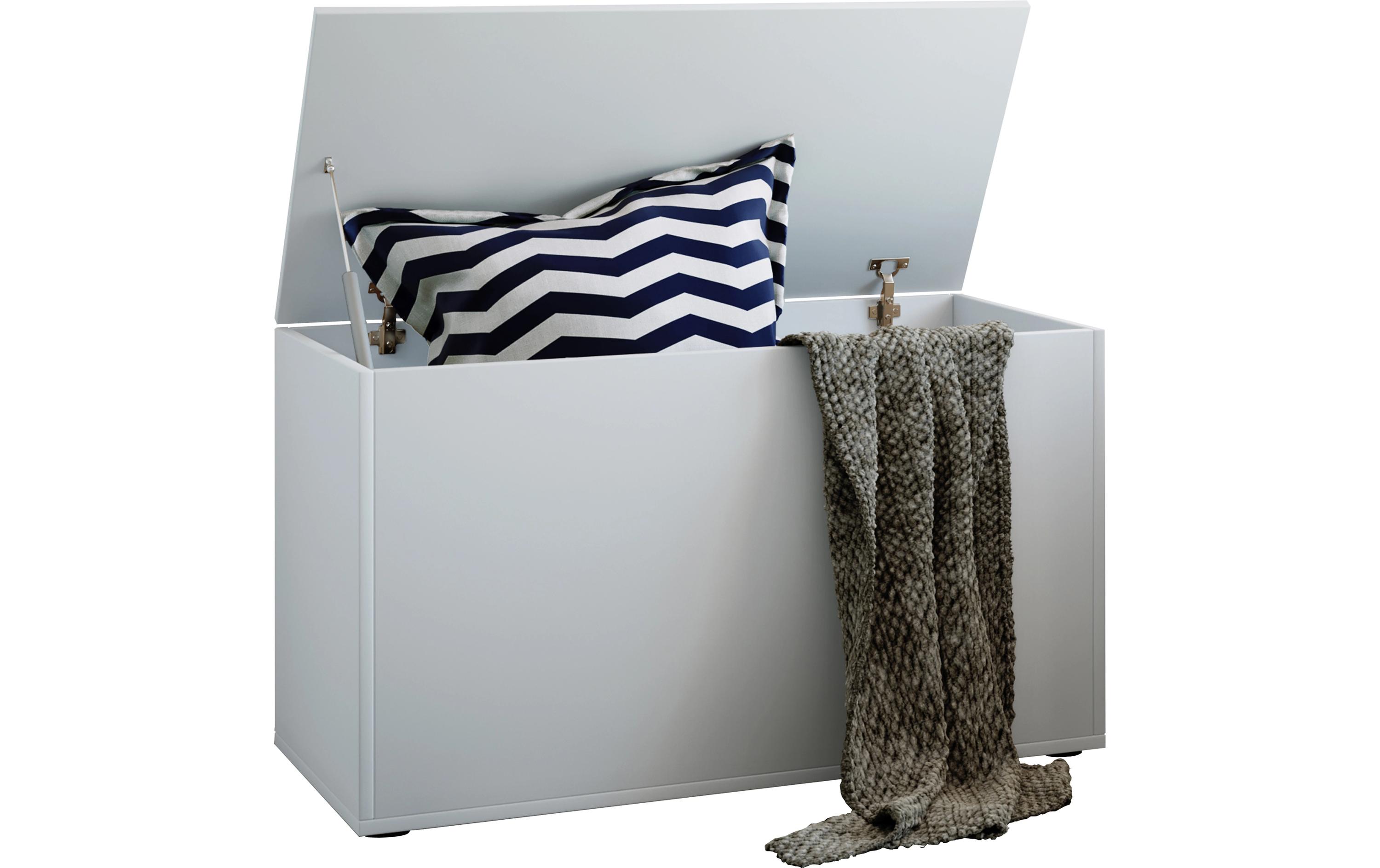 Sitztruhe Bendola 82 x 49 cm, WeissAufbewahrungsbox