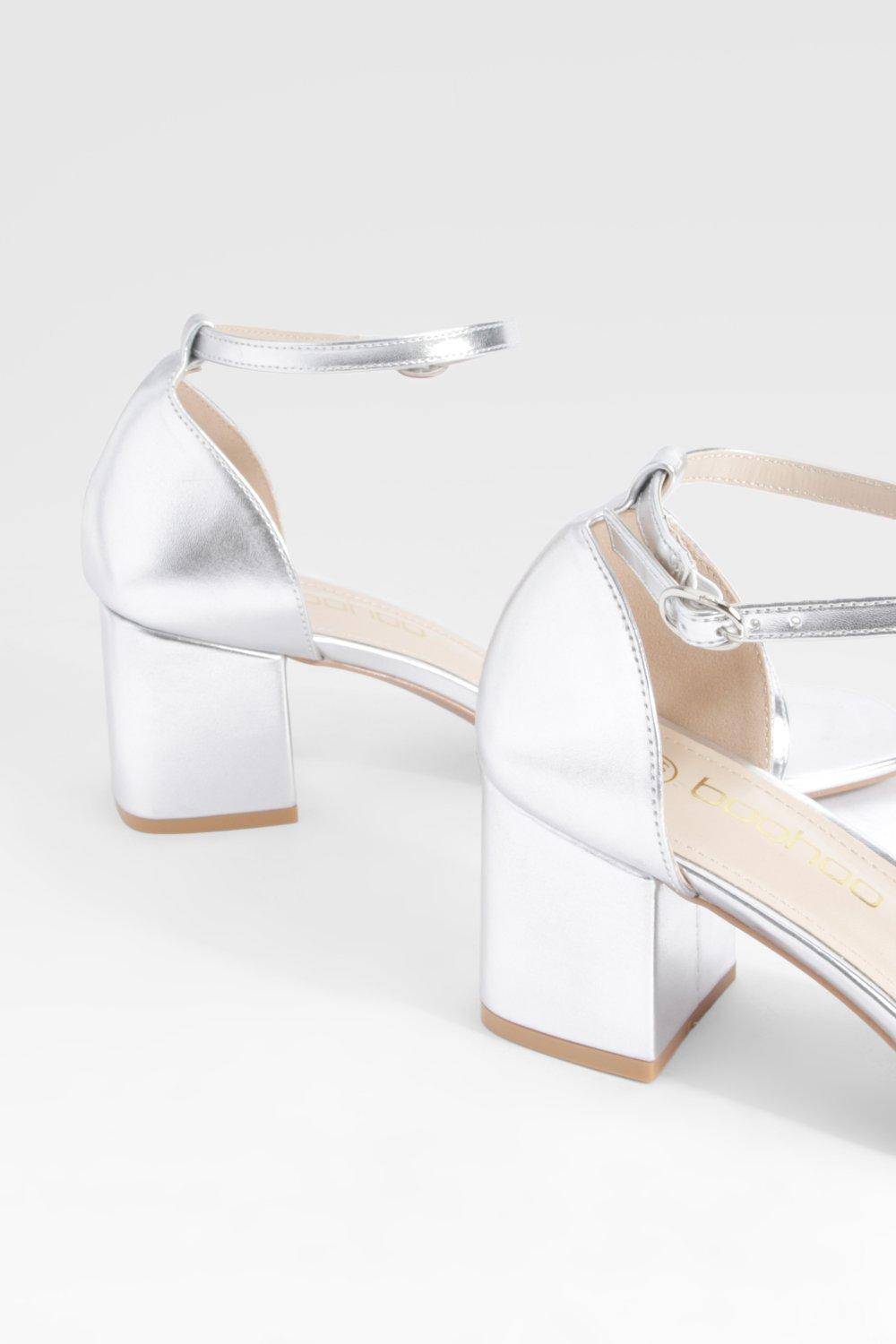 boohoo Talons bas métalliques à peine visibles