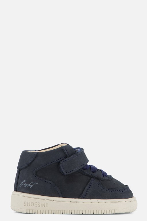 Shoesme Babyschoenen Veterboots blauw Leer